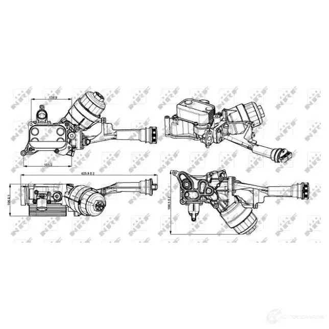 Корпус масляного фильтра NRF ULYS9 U 1785998 31348 8718042183767 изображение 1