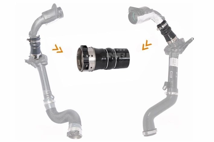 Патрубок интеркулера NRF 166144 1440488903 L8V9P UV изображение 0