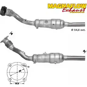 Катализатор MAGNAFLOW HN60X UG 78803 2722988 F5KPWH изображение 0