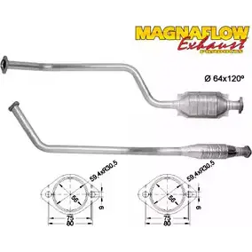 Катализатор MAGNAFLOW 2723378 85055D S9ACK NAMG0Z T изображение 0