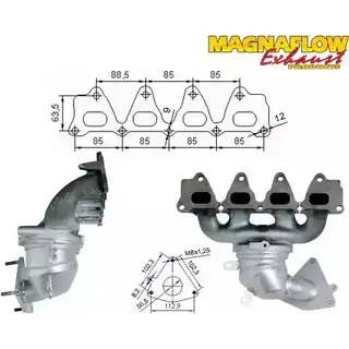 Катализатор MAGNAFLOW 484BXN 1M OY8N 86385 2723572