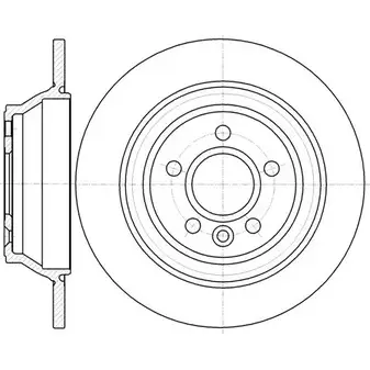 Тормозной диск WOKING DSA612650 0 CSWK4SM 2741181 D61265.00 изображение 0