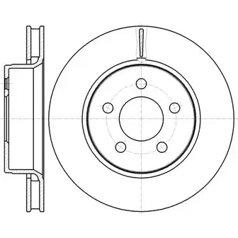 Тормозной диск WOKING FPMX1 DSA 6130110 2741217 D61301.10 изображение 0