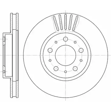 Тормозной диск WOKING QLF1CYR D6410.10 DSA64101 0 2741815 изображение 0