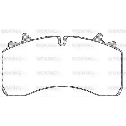 Тормозные колодки, дисковые, комплект WOKING 2742389 29162 11753.1 0 JSA 11753.10 изображение 0