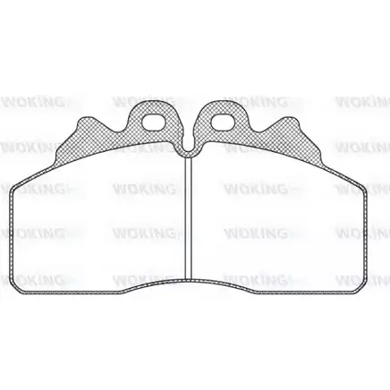 Тормозные колодки, дисковые, комплект WOKING JSA 12993.00 29256 2742398 12993.0 0 изображение 0