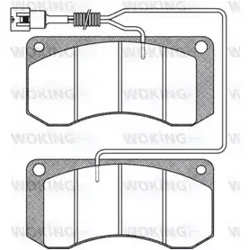 Тормозные колодки, дисковые, комплект WOKING 29097 290 13 JSA 3583.41 2742416 изображение 0