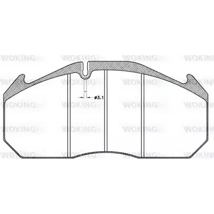 Тормозные колодки, дисковые, комплект WOKING 2742424 JSA 4063.10 2903 0 29053