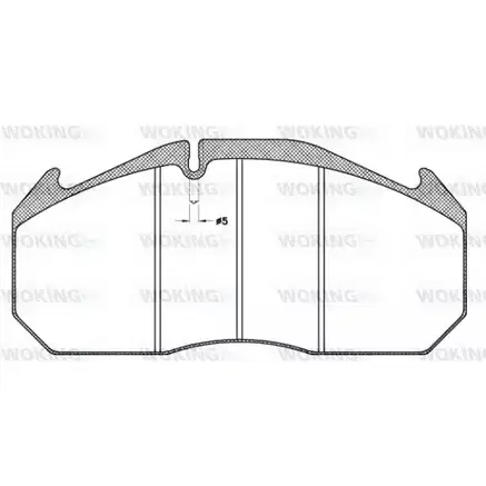Тормозные колодки, дисковые, комплект WOKING 2742425 29 030 JSA 4063.11 29053 изображение 0
