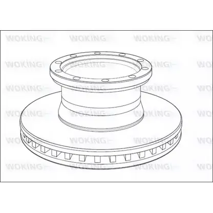 Тормозной диск WOKING 10 11.20 NSA1011.20 NSA101120 2742476 изображение 0