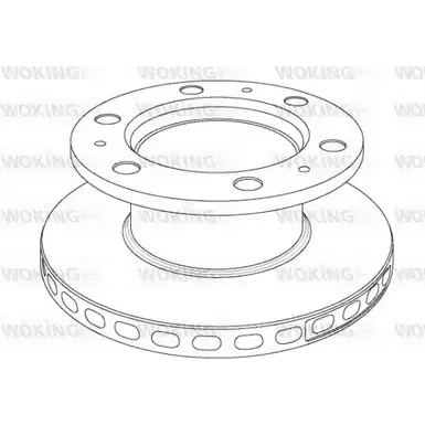 Тормозной диск WOKING NSA1018.20 NSA101820 101 8.20 2742484 изображение 0