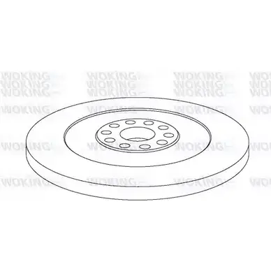 Тормозной диск WOKING NSA103210 2742495 NSA1032.10 1032 .10 изображение 0