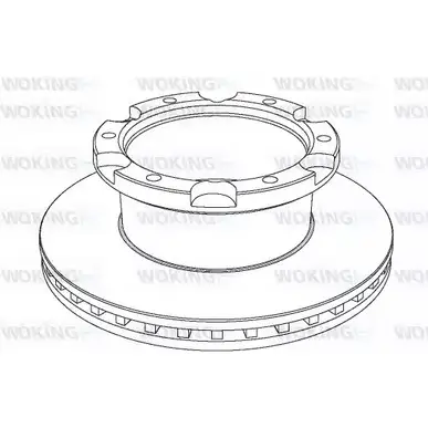 Тормозной диск WOKING NSA1036.20 NSA103620 1 036.20 2742496 изображение 0