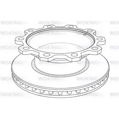 Тормозной диск WOKING 1081 .20 NSA108120 2742533 NSA1081.20