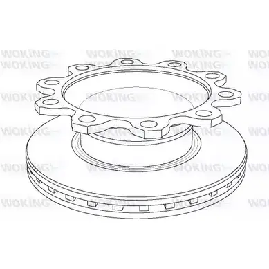 Тормозной диск WOKING NSA108420 NSA1084.20 2742536 1084.2 0