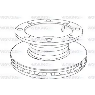 Тормозной диск WOKING NSA110620 1 106.20 NSA1106.20 2742540