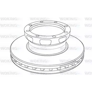 Тормозной диск WOKING 1108.2 0 2742542 NSA110820 NSA1108.20
