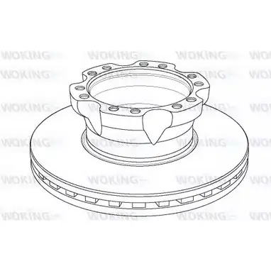 Тормозной диск WOKING NSA115420 NSA1154.20 1154. 20 2742567