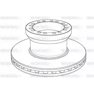 Тормозной диск WOKING NSA115520 NSA1155.20 1 155.20 2742568