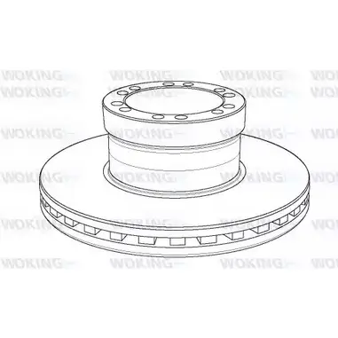 Тормозной диск WOKING NSA1156.20 NSA115620 1156.2 0 2742569 изображение 0