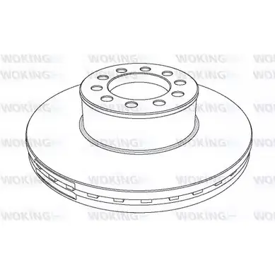 Тормозной диск WOKING 1173 .20 NSA1173.20 2742586 NSA117320