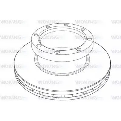 Тормозной диск WOKING 1185. 20 NSA118520 NSA1185.20 2742597 изображение 0