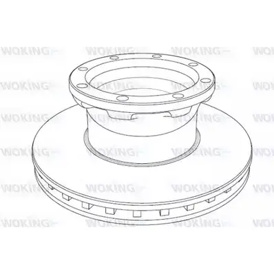 Тормозной диск WOKING NSA119520 2742606 NSA1195.20 1195. 20