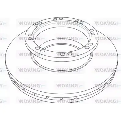 Тормозной диск WOKING NSA121520 2742625 NSA1215.20 1215 .20 изображение 0