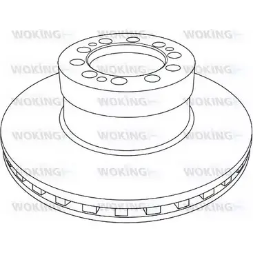 Тормозной диск WOKING 1233. 20 NSA1233.20 2742642 NSA123320