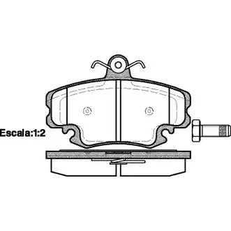 Тормозные колодки, дисковые, комплект WOKING D114 6-8256 P0413.20 PSA041320 2742740 изображение 0