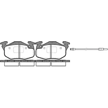 Тормозные колодки, дисковые, комплект WOKING PSA09239 6 P0923.96 OYX6M3 2742890 изображение 0