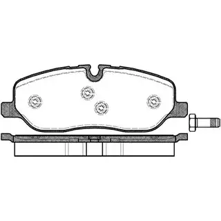 Тормозные колодки, дисковые, комплект WOKING D109 8-8202 2742964 P10583.00 PSA1058300 изображение 0