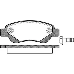 Тормозные колодки, дисковые, комплект WOKING 1QN3HK4 PSA10773 00 P10773.00 2742987