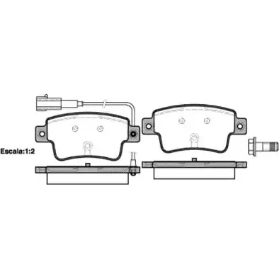 Тормозные колодки, дисковые, комплект WOKING PS A1098302 B9Z27J P10983.02 2743020
