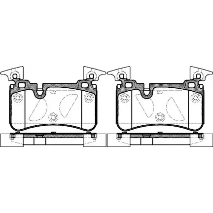 Тормозные колодки, дисковые, комплект WOKING PSA1267300 2743188 D1 373-8485 P12673.00 изображение 0