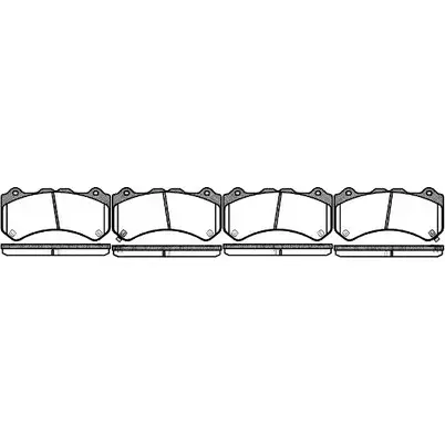 Тормозные колодки, дисковые, комплект WOKING D1382 -8491 P12763.02 PSA1276302 2743199 изображение 0