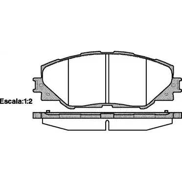 Тормозные колодки, дисковые, комплект WOKING P13343.00 2433 7 D1211-8331 2743272