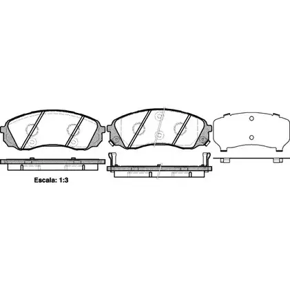 Тормозные колодки, дисковые, комплект WOKING PSA 1391302 P13913.02 1G9VBOX 2743353 изображение 0