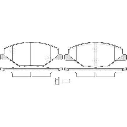 Тормозные колодки, дисковые, комплект WOKING P14533.00 25 681 25682 2743425