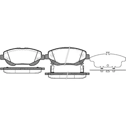 Тормозные колодки, дисковые, комплект WOKING P15533.02 2743543 LIF48V PS A1553302