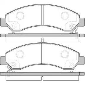 Тормозные колодки, дисковые, комплект WOKING 6FRVZ PSA1 556304 2743546 P15563.04