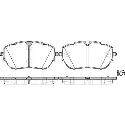 Тормозные колодки, дисковые, комплект WOKING P17543.00 2743655 PSA17 54300 L2K9X5