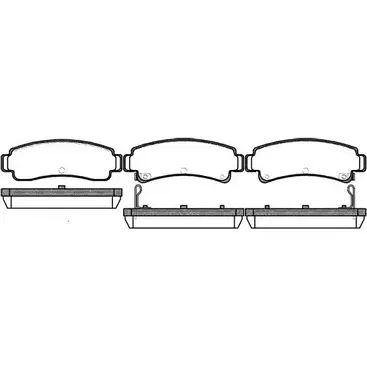 Тормозные колодки, дисковые, комплект WOKING 2743729 D511-739 0 PSA202312 P2023.12 изображение 0