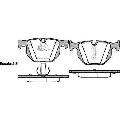 Тормозные колодки, дисковые, комплект WOKING P2813.61 PSA28 1361 HK41D 2743875 изображение 0