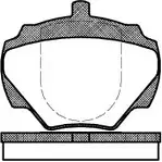Тормозные колодки, дисковые, комплект WOKING P3223.00 PSA 322300 FRSZI7K 2743963
