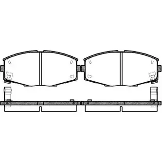 Тормозные колодки, дисковые, комплект WOKING P3253.04 21377 213 76 2743971 изображение 0