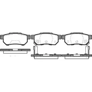 Тормозные колодки, дисковые, комплект WOKING XEZ4MI P3333.64 2743989 PSA33336 4 изображение 0