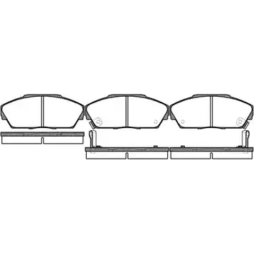 Тормозные колодки, дисковые, комплект WOKING P3373.02 2743995 20081 200 67 изображение 0