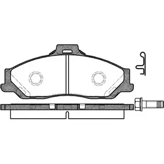 Тормозные колодки, дисковые, комплект WOKING P6303.01 2744475 2 3540 D1573-8783