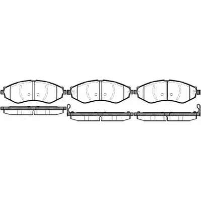 Тормозные колодки, дисковые, комплект WOKING P7453.22 2744614 PSA74 5322 S8TRRE